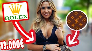 DAS MODEL MIT DER 12000€ ROLEX  😱🔥💸  WIE VIEL IST DEIN OUTFIT WERT   STREET UMFRAGE  MAHAN [upl. by Yanehs]