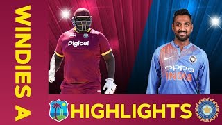 West Indies A vs India A  Match Highlights  3rd ODI 2019  India A Tour of West Indies [upl. by Atirb937]