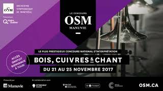 Concours OSM Manuvie 2017 – Demifinales de la catégorie Chant [upl. by Leahey]