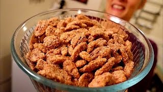 Candied Pecans  Easy Pecan Candy Recipe [upl. by Atirec]