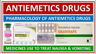 ANTIEMETICS DRUGS PHARMACOLOGICAL CLASSIFICATION MEDICINES USE FOR TREATMENT OF EMESIS OR VOMITING [upl. by Florina]