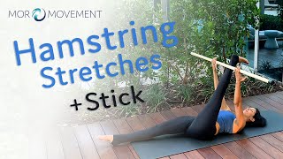 Hamstring Stretches with a Stick [upl. by Avid435]