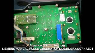 SIEMENS MANUAL PULSE GENERATOR REPAIRS [upl. by Gina]