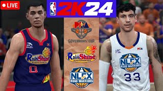 PBA Season 49th Governors Cup  Rain or Shine vs NLEX  NBA 2K24  RovsTV [upl. by Meer711]