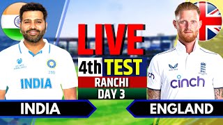 India vs England 4th Test  India vs England Live  IND vs ENG Live Score amp Commentary Session 2 [upl. by Venn]