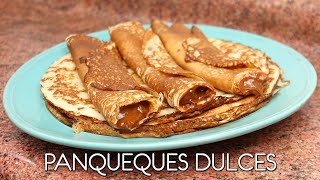 Panqueques dulces con manjar  Come como príncipe [upl. by Seraphine902]