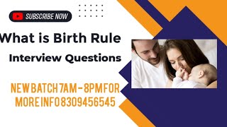 What is Birth Rule in Medical Billing తెలుగు లో [upl. by Arola329]