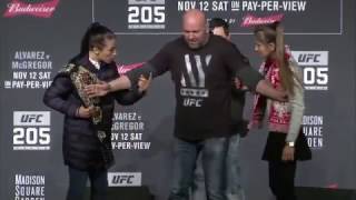 UFC 205 Prefight Press Conference Faceoffs [upl. by Jea88]