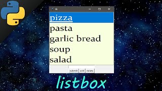 Learn Python tkinter GUI listboxes easy 📋 [upl. by Ylac]