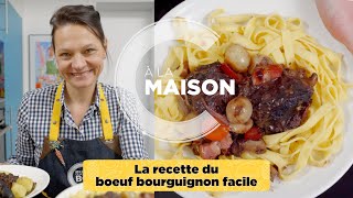 Recette boeuf bourguignon facile [upl. by Okiman]