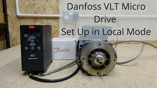 Danfoss VLT Micro Drive FC 51 Local Mode Set Up Single to 3 phase VFD inverter English [upl. by Platon]