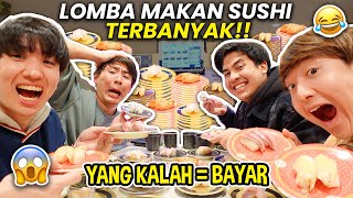 LOMBA MAKAN SUSHI TERBANYAK WASEDABOYS YANG KALAH BAYAR 😂  BACK TO JAPAN [upl. by Gert]