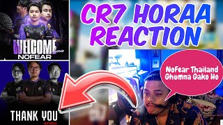 Cr7 Horaa REACTS ON MafiaNinja RETIREMENT 💔 NoFear BACK TO HORAA ESPORTS 💗 Cr7 HORAA REACTION 💜 [upl. by Bonina120]