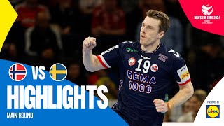 The best way to end the Main Round  Norway vs Sweden  Highlights  Mens EHF EURO 2024 [upl. by Zined429]