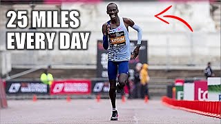 Kelvin Kiptums WORLD RECORD Training Is Wild Marathon Weekly Mileage Track Sessions Hills [upl. by Leunam]