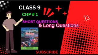 Biology Class 9 Chapter 1 Full Exercise Solution  New Book  FBISE  HarisKhanAcademy [upl. by Anerys]