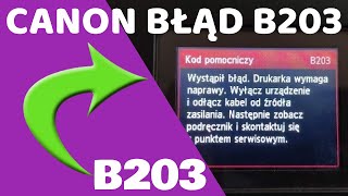 Jak usunąć BŁĄD B203 w drukarkach CANON MG5750 MG5540 iP7210 MG6650 MG6420 MG5550 itd [upl. by Eniak405]