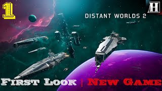 Distant Worlds 2 – First Look  New Game  Human Campaign  Part 1 [upl. by Ahsetel]