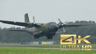 4K Transall C160D German Air Force Luftwaffe 5086 arrival and departure at Wittmund AirBase ETNT [upl. by Davide906]