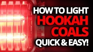 How to light hookah coals fast with INFRARED Blazn® Burner Demo [upl. by Baniez]