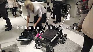 How to fold and unfold the Thule Sleek stroller  MadeForMums 2018 [upl. by Sparhawk969]