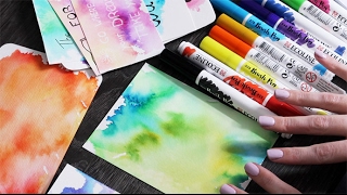 DIY kaartjes met ECOLINE Brushpens [upl. by Lehman318]