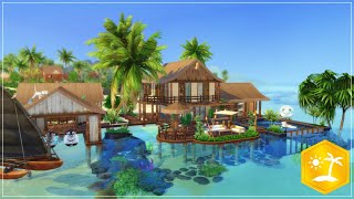 Sulani Familien Strandhaus ☀️ Die Sims 4  Speedbuild [upl. by Erie947]