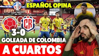 GOLEADA de COLOMBIA a COSTA RICA 30 y JAMES VUELVE a BRILLAR ¡A CUARTOS ¿FAVORITOS PARA LA COPA [upl. by Gwenny826]