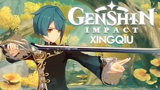 Genshin Impact Xingqiu Gameplay Travels of the Moonlit Venturer [upl. by Garek]