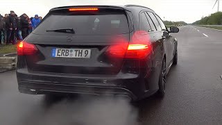 740HP Mercedes C63 AMG W205 Acceleration Sound [upl. by Lezned882]