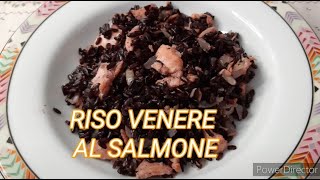 Riso Venere Con Salmone Fresco  ricetta facile e leggera  solo 3 ingredienti [upl. by Alard726]