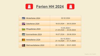 Ferien HH 2024 [upl. by Ahseirej]