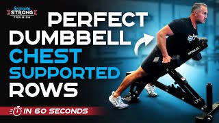 Perfect Dumbbell Chest Supported Rows KING of Back Exercises [upl. by Cassi]