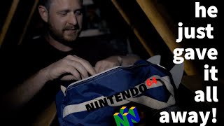 He gave away Nintendo 64 Games and rare toys worth money [upl. by Wilscam]