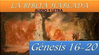 LA BIBLIA HABLADA Reina Valera 1960 Audio y Letra GENESIS CAPITULO 16  20 [upl. by Sesilu]