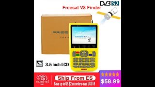 freesat v8 finder free shipping 3 5 inch LCD digital satFinder DVB S2 vs sathero MPEG 4 Freesat sate [upl. by Maryanna]