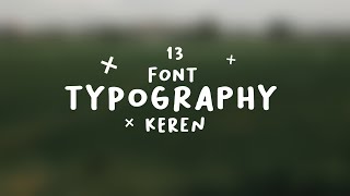 Font Typography keren Langsung di download [upl. by Zerk]