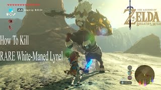 Zelda Breath of The Wild White Maned Lynel EASY Kill [upl. by Aed]