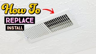 How To Replace Install Vent Register Easy Simple [upl. by Liatnahs]