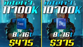 i711700K vs i710700K  Test in 8 Games [upl. by Skilken]