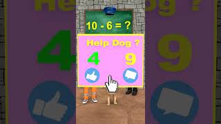 Help the poor dog guess the correct calculation to get the police hat to defeat the skibidi thief [upl. by Snowber]