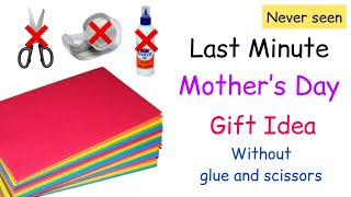 DIY Mother’s Day gift Idea without glue and scissors  Mothers day crafts  how to make mother’s day [upl. by Tallulah]