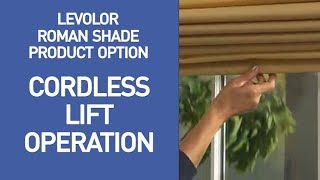 Levolor Cordless Roman Shades Demo [upl. by Severson]