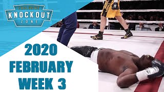 Boxing Knockouts  February 2020 Week 3 knockoutzone [upl. by Enilesoj188]