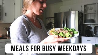 EASY WEEKDAY MEALS Realistic amp Vegan [upl. by Frye]