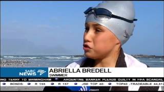 A 10 year old swimmer set her sights on breaking the world record [upl. by Nimaj]