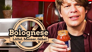 FertigBolognese im Test Alles Quatsch mit Soße  Löffel Messer Gäbel [upl. by Anyd411]