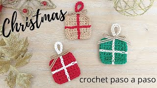 Como tejer cajitas a crochet para navidad [upl. by Aaron]