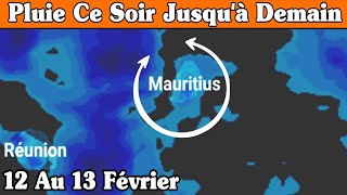 Météo à Maurice  Pluie ce soir jusquà demain  12 au 13 février [upl. by Natfa167]