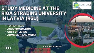 Study medicine at Riga Stradins University RSU in Latvia fees admission process dorms programs [upl. by Hillel]